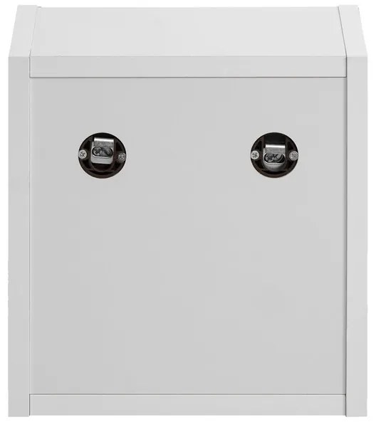 Kúpeľňový regál Nova White 83-27-Q biely