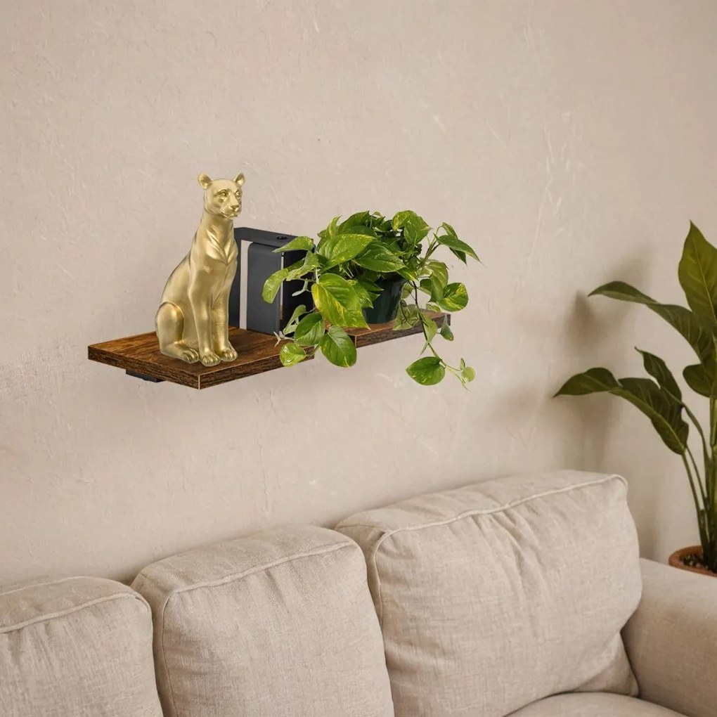 Loftový stojan na květiny FERNANDO RUSTIC černý/dub