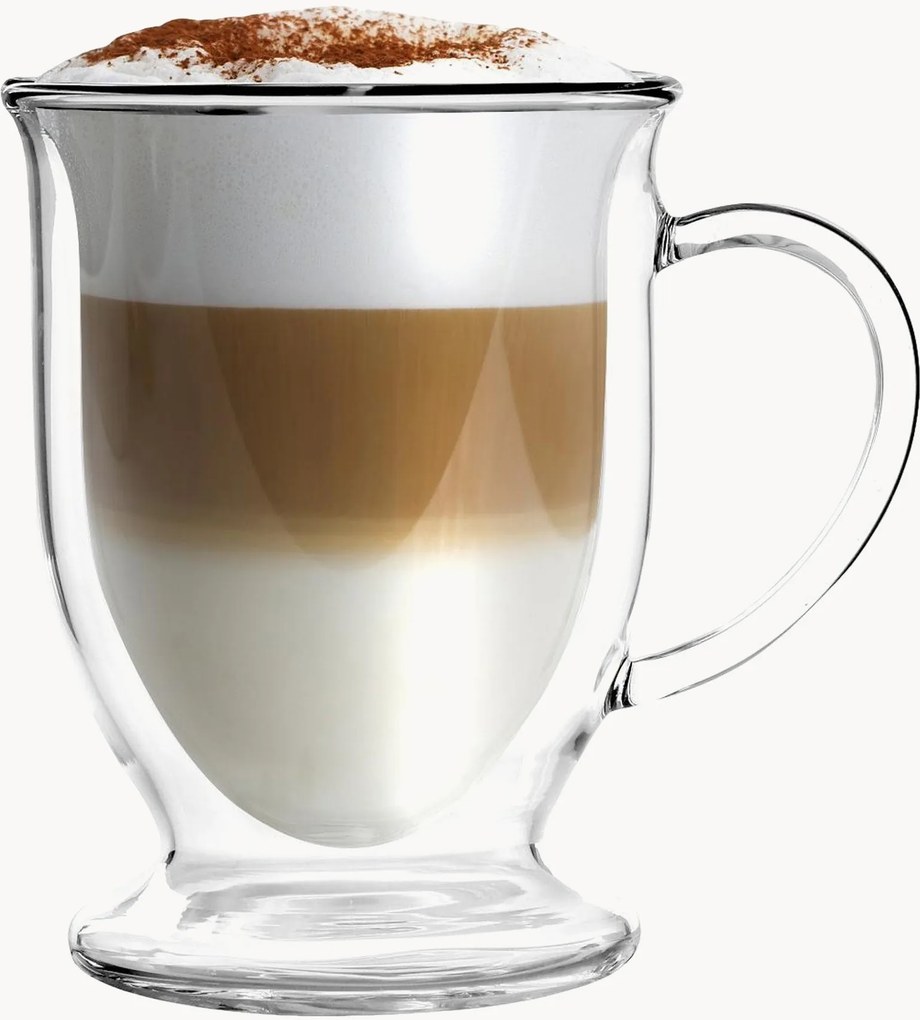 Dvojstenné hrnčeky na latte Amo, 2 ks