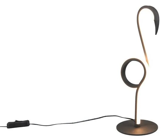 Čierna LED stolová lampa (výška 35 cm) Ingo – Reality