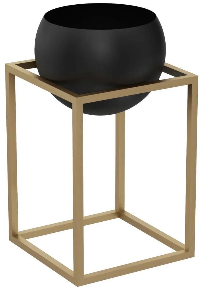 Kovový kvetináč 51,3x29 cm zlatá