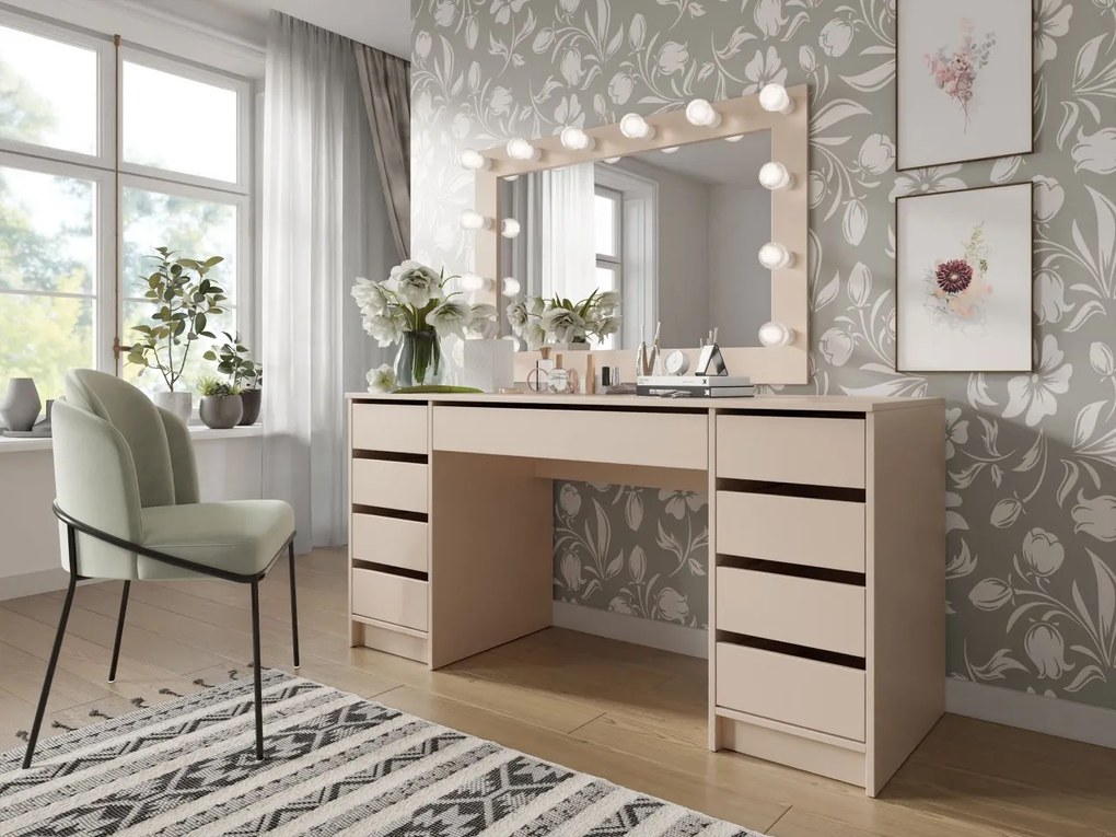 Toaletný písací stôl Heron Bis, Farby: biela