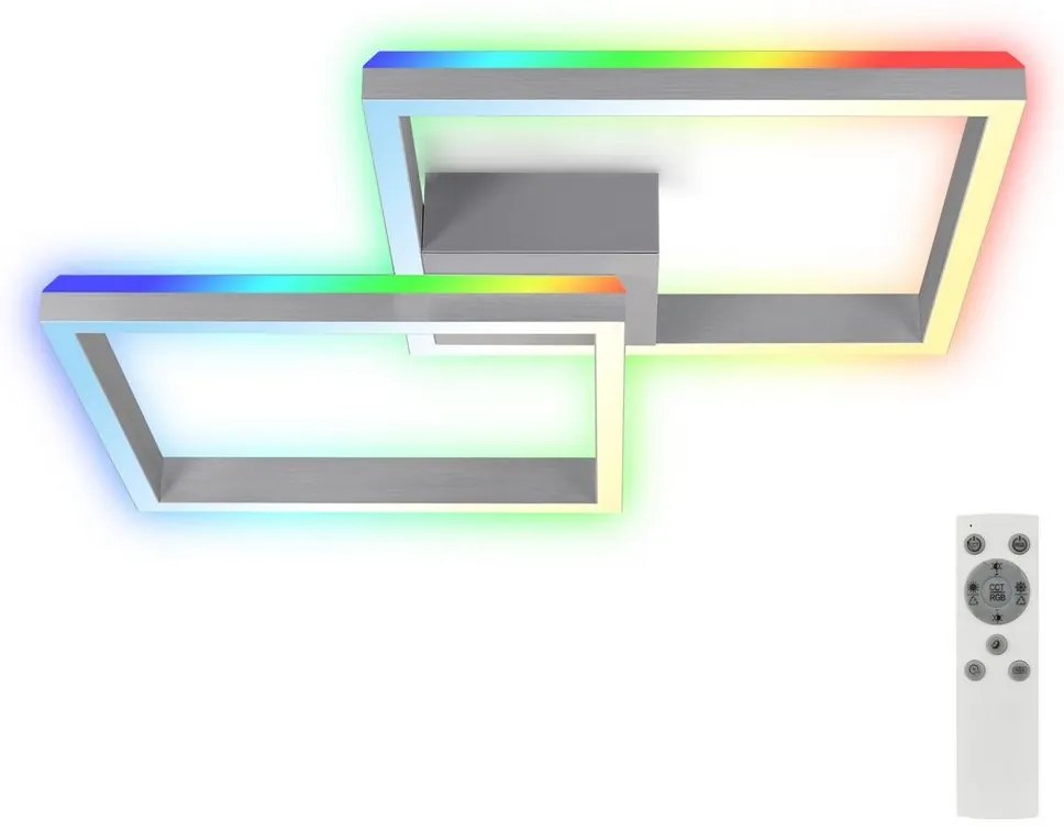Brilo - LED RGBW Stmievateľný prisadený luster FRAME 2xLED/17W/230V 2700-6500K+ DO