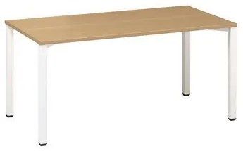Kancelársky stôl Alfa 200, 160 x 80 x 74,2 cm, rovné vyhotovenie, dezén buk, RAL9010