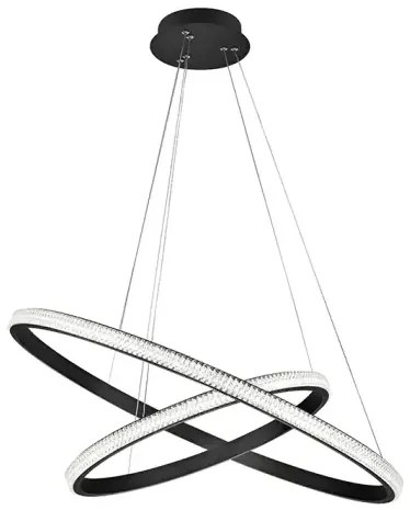 LED luster Nager 59 čierne