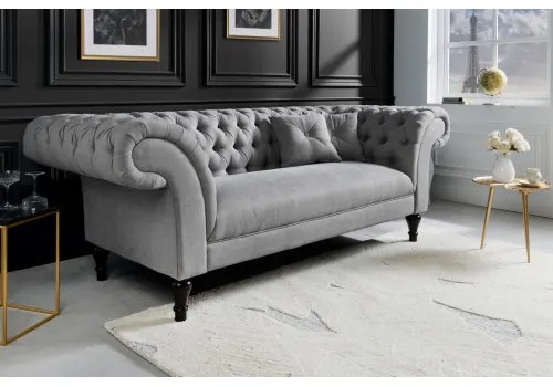 Sedacia súprava 40147 225cm Paris - Zamat Šedá - Komfort-nábytok