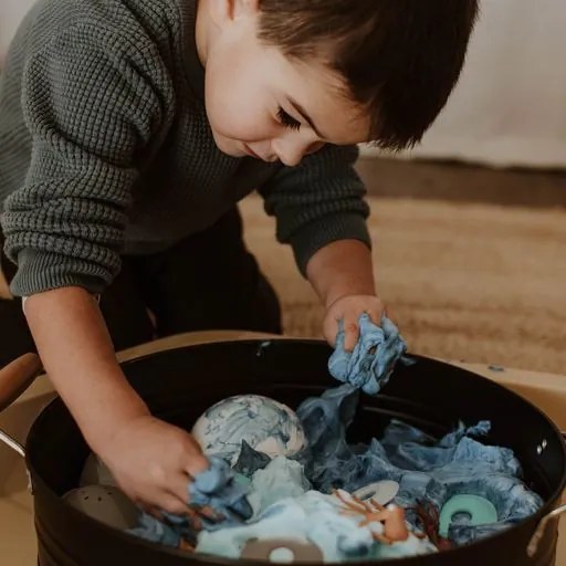 Silikónové stohovacie poháre, oceán