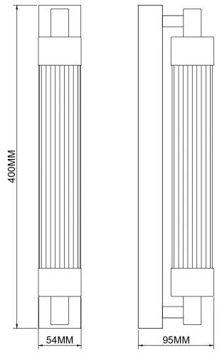 Zuma Line 003064-034732 - LED nástenné svietidlo KALIA LED/8W/230V čierne