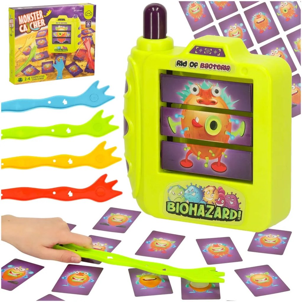 KIK Chyť príšerky – interaktívna rodinná hra pre deti 3+ na tréning pamäti a postrehu