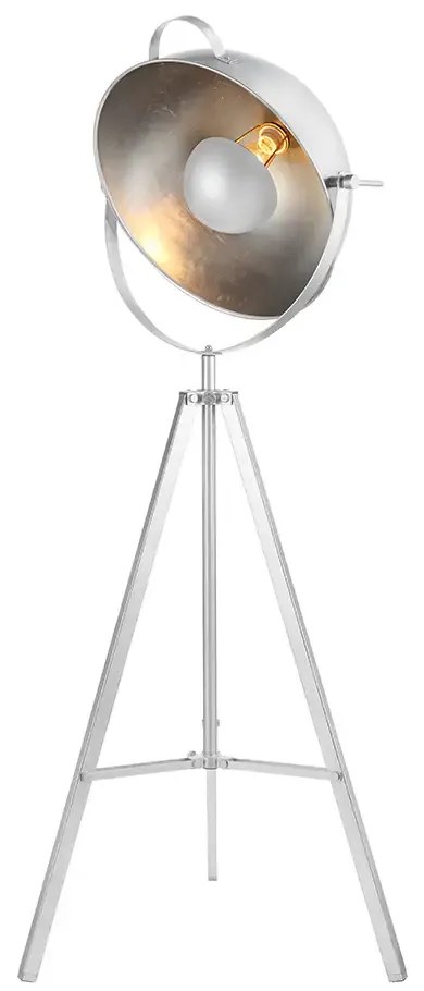 Retro stojaca lampa Toma biele