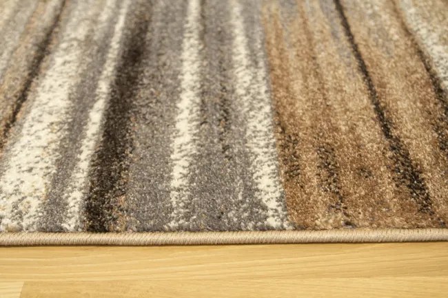 Koberec Mira 24046/163 Linie béžový / hnedý