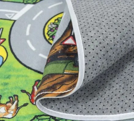 BO-MA, Protišmykový kusový koberec Cesty, 110x160, viacfarebná, detská izba