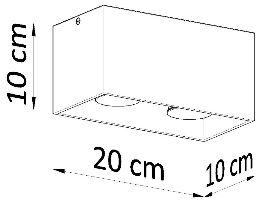 Stropné svietidlo QUAD sivé