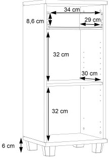 Kúpeľňová skrinka VENOM antracit/hnedá