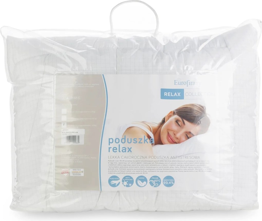 VANKÚŠ RELAX 70X80 CM BIELA