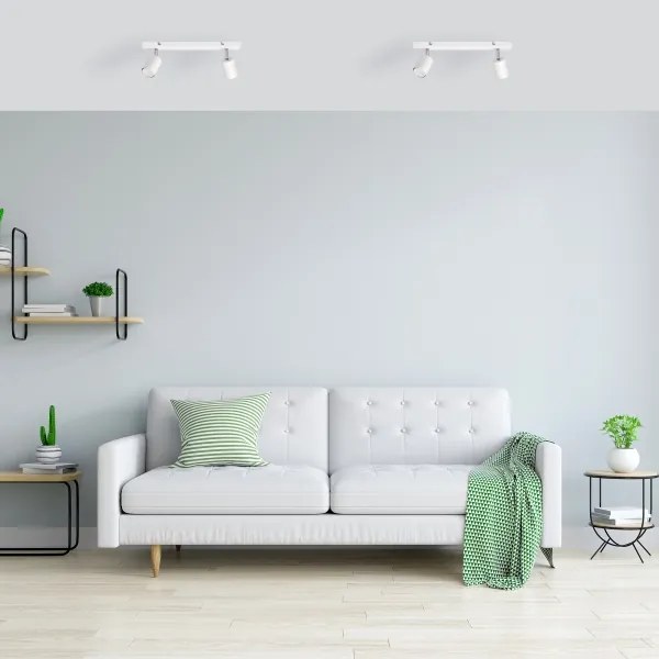 LED Bodové svietidlo TUNE 2xGU10/4,8W/230V biela