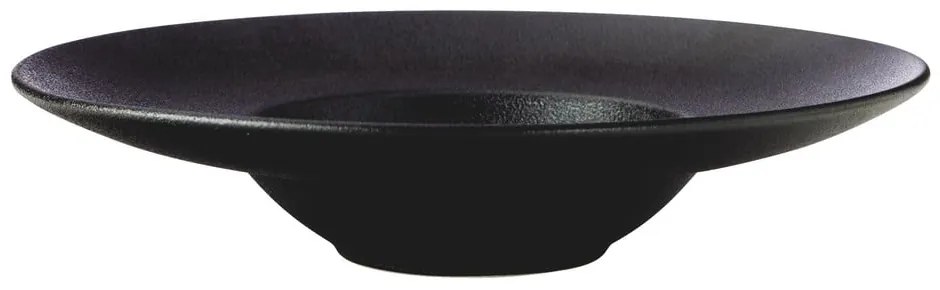Čierny hlboký keramický tanier ø 28 cm Caviar – Maxwell &amp; Williams
