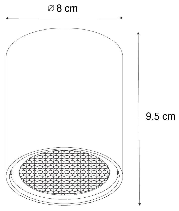 Dizajnové bodové svetlo zlaté - Tubo Honey