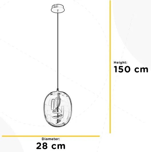 ONLI - LED Luster na lanku LILLY LED/12W/230V 4000K čierna