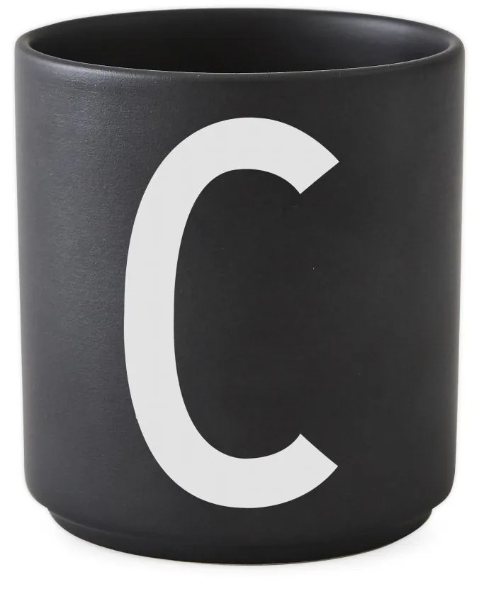 DESIGN LETTERS Porcelánový hrnček/dózička Letters Black 300 ml W