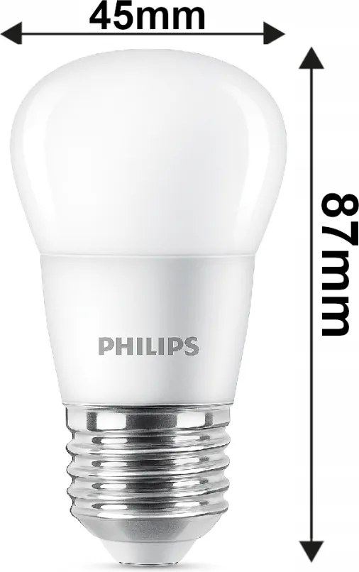 SADA 3x Philips LED žiarovka E27 5W 470lm 2700K EyeComfort CorePro P45