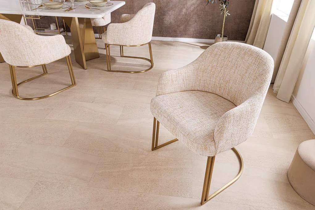 Stolička EXTRAVAGANCIA béžová ženilková látka