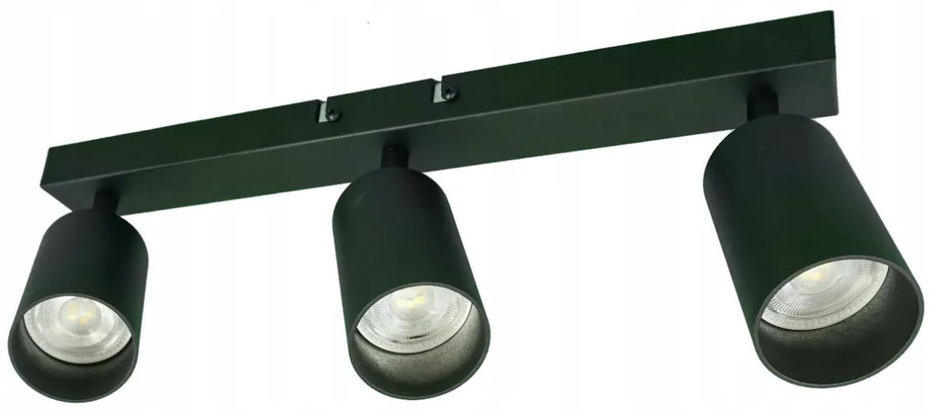 BERGE Stropné bodové svietidlo LED VIKI-X 3x GU10 - čierne