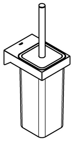 GROHE 40857000 - Sada na čistenie WC SELECTION CUBE lesklý chróm