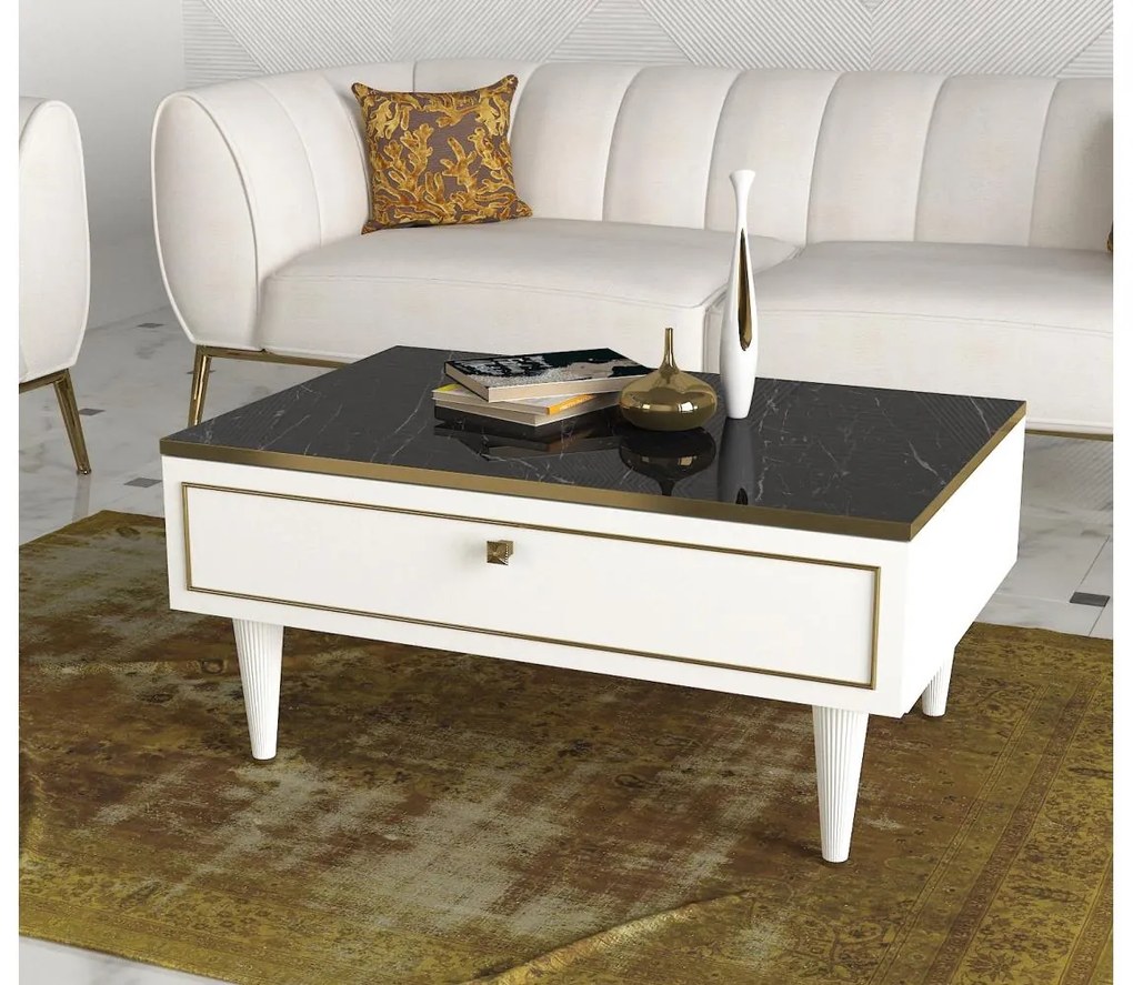 Asir Konferenčný stolík RAVENNA 60x90 cm biela 804TRH2829