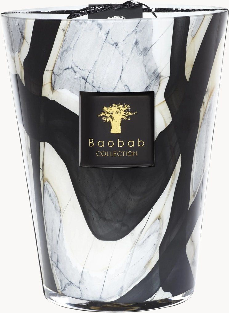 Vonná sviečka Stones (koža, ruža, slivka)