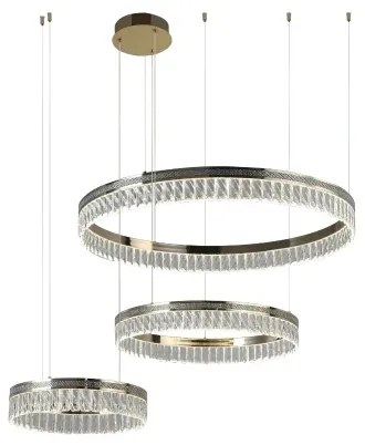 Stlmiteľný LED krištáľový luster na lankách THALIA LED/120W/230V 3000-6000K + diaľkové ovládanie