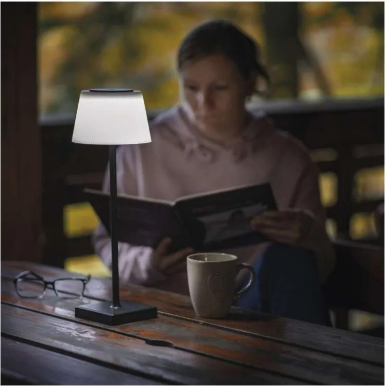 Stolná LED lampa Katie čierna