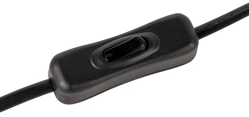 Art Deco stolná lampa mosadz s modrým sklom - Pallon