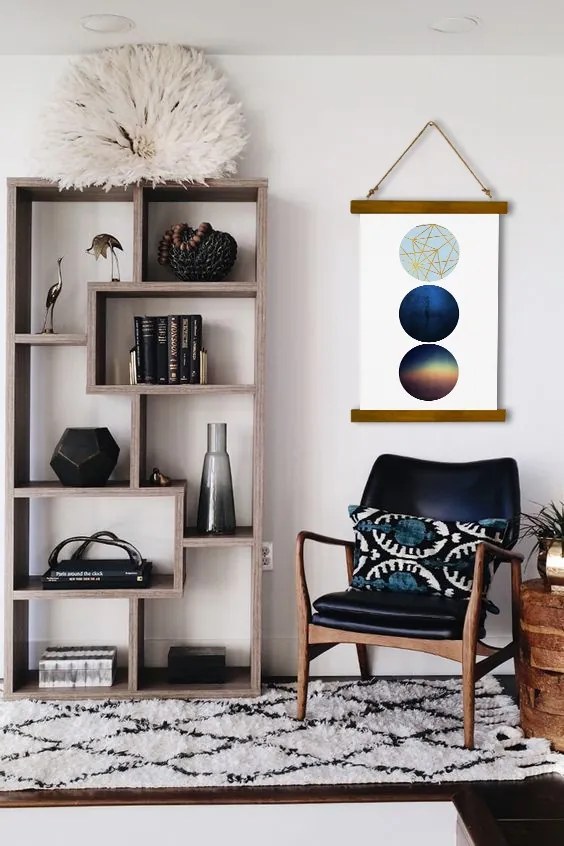 Závesné plátno na stenu Unconscious Dimensionality / Dan Johannson - 100x150 cm – prírodný rám