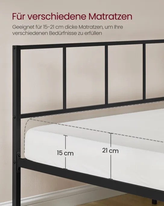Kovová manželská posteľ 90 cm RMB192BD01