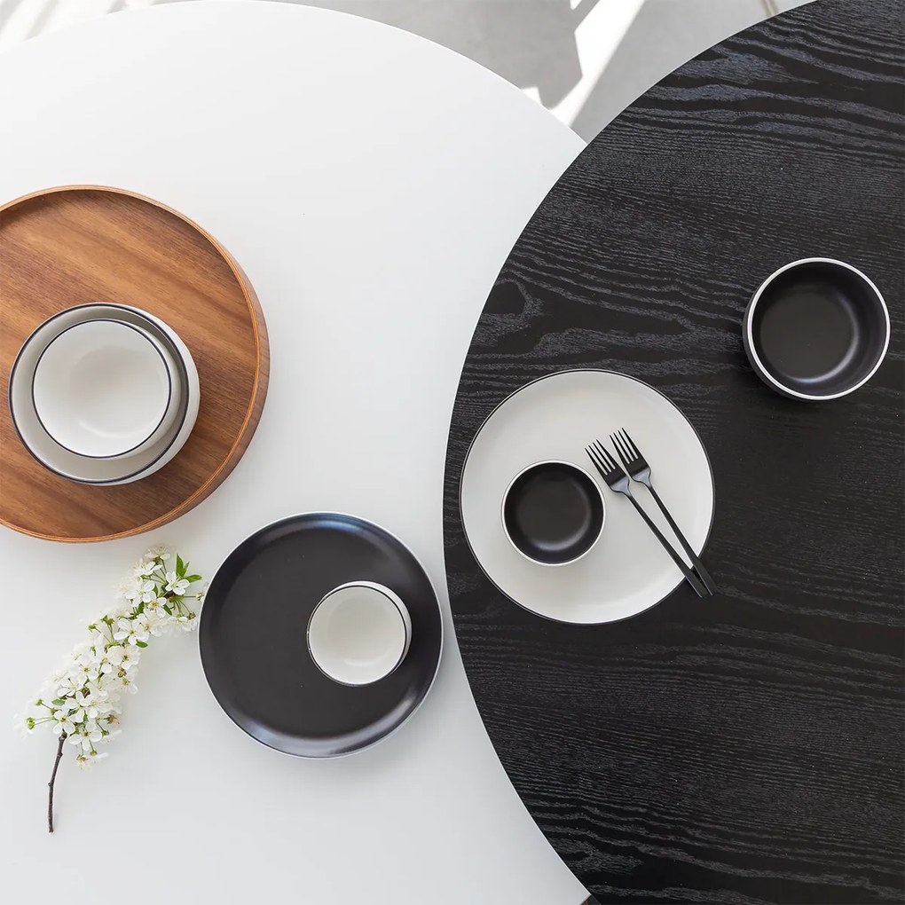 Set tanierov 18 ks — Elements Yin & Yang white - W0228