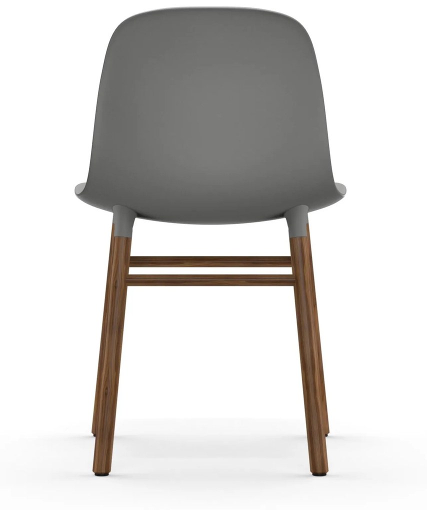 Stolička Form Chair – sivá/orech