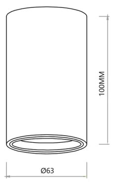 Bodové svietidlo GENESIS 1xGU10/8W/230V 10 cm zlatá