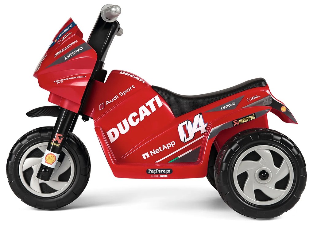 PEG PEREGO MOTORKA MINI DUCATI EVO - ČERVENÁ - 2021 - 6V - 25 W - 4,5Ah