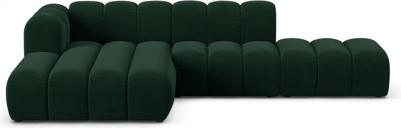 Tmavozelená rohová pohovka (ľavý roh) Lupine – Micadoni Home