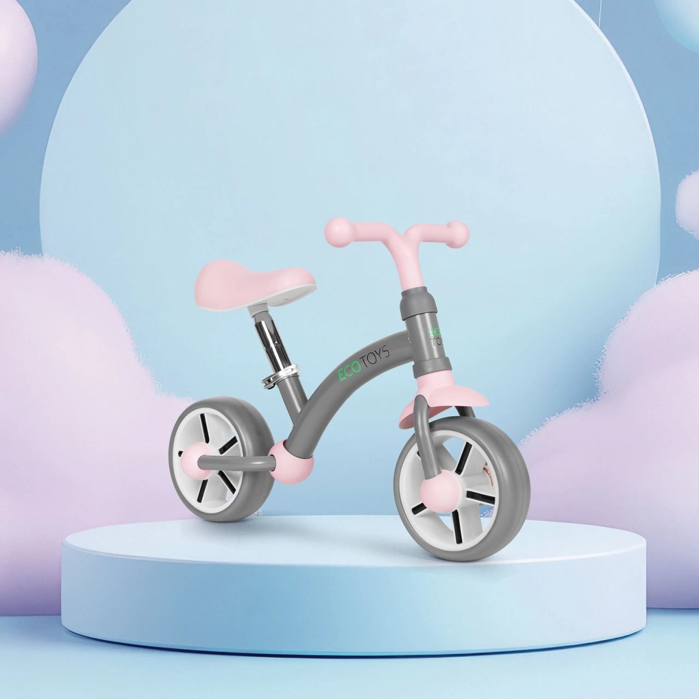 Cykloodrážadlo s kolesami EVA, sivé ECOTOYS