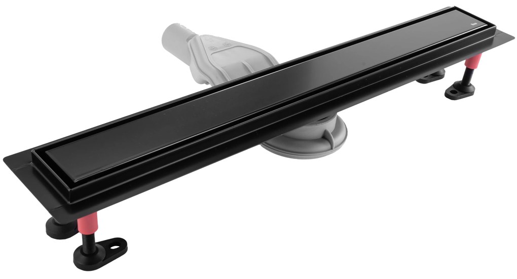 Rea NEOX Superflow, odtokový sprchový žľab 90 cm, čierna matná, REA-G7808