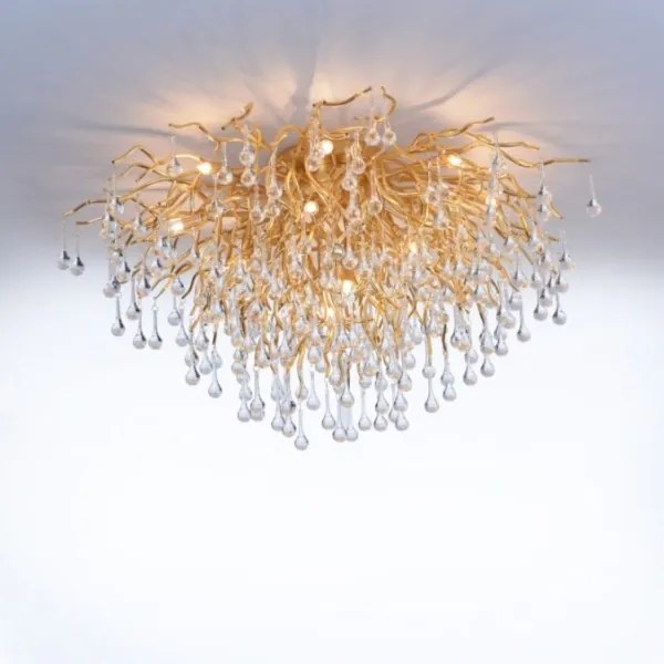 Paul Neuhaus 8092-11 - Prisadený luster ICICLE 14xG9/40W/230V pr. 100 cm mosadz