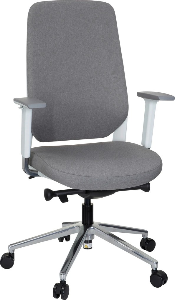XXXLutz OTOČNÁ STOLIČKA, plochá tkanina, sivá, biela MID.YOU - Online Only kancelárie - 001918042603