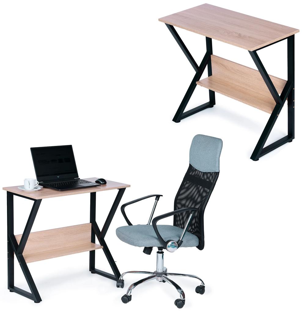 Počítačový stôl s policou, stôl, kancelársky stôl, herný stôl 80x40cm