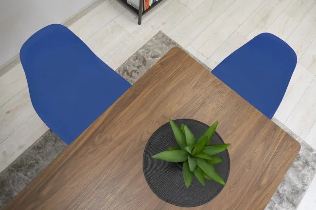 Set jedálenských stoličiek OSAKA modré (čierne nohy) 4ks