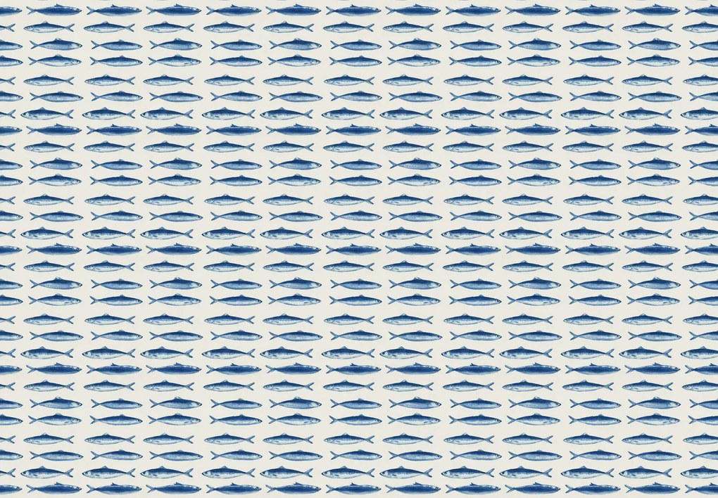 Fototapeta - Modré ryby (147x102 cm)