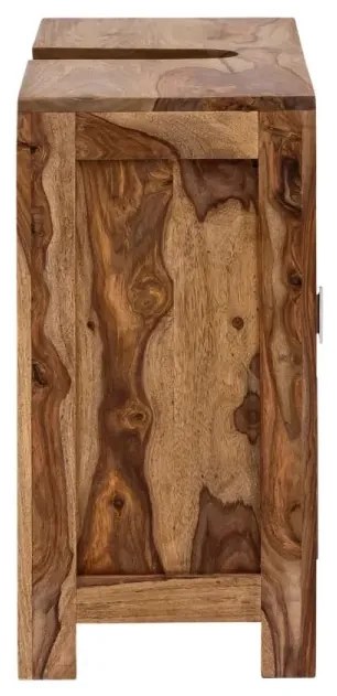 furniture-nabytek.cz - Masívna umývadlová skrinka Lagos z palisandra, lakovaná, hnedá – 70×30×63 cm