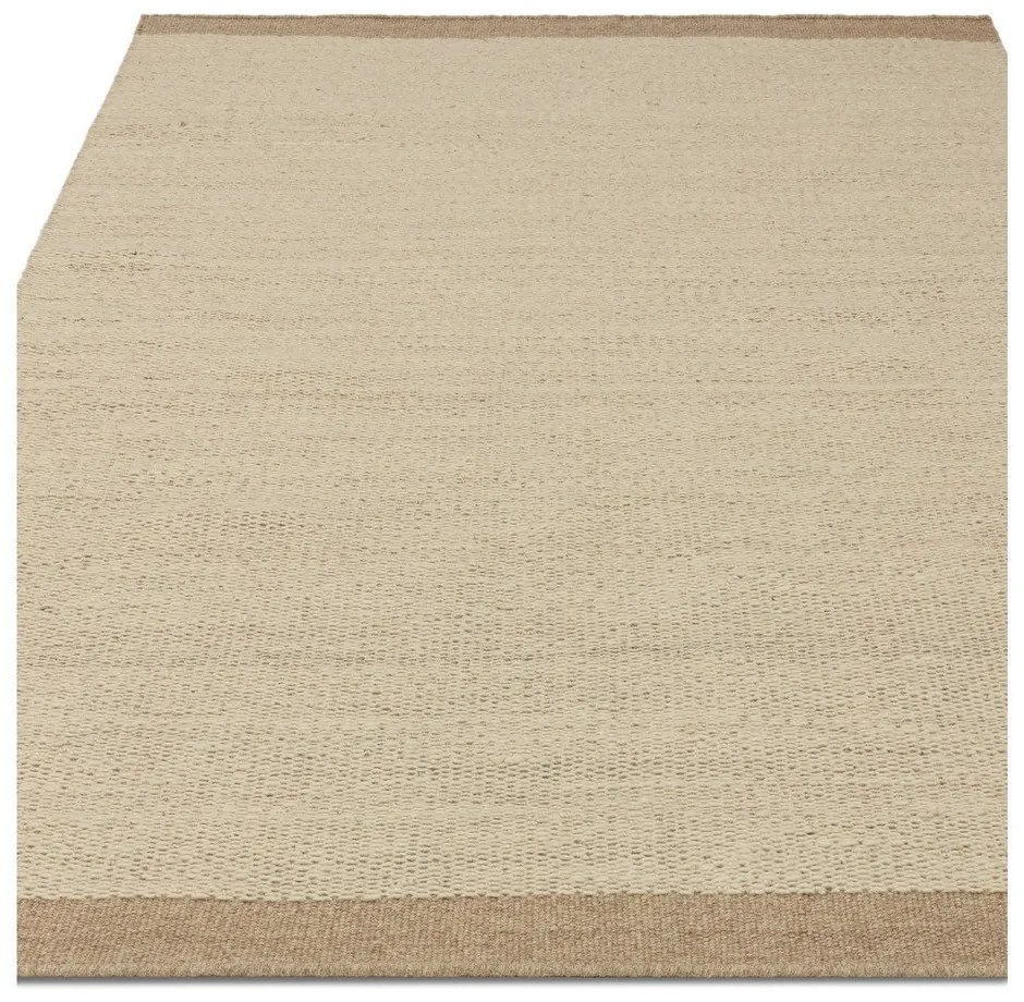 Béžový/krémový ručne tkaný vlnený koberec 120x170 cm Lima Sand – Asiatic Carpets
