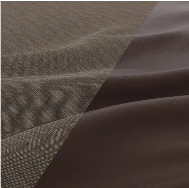 Trojmiestna rozkladacia sedačka FORESTA hnedá / cappuccino